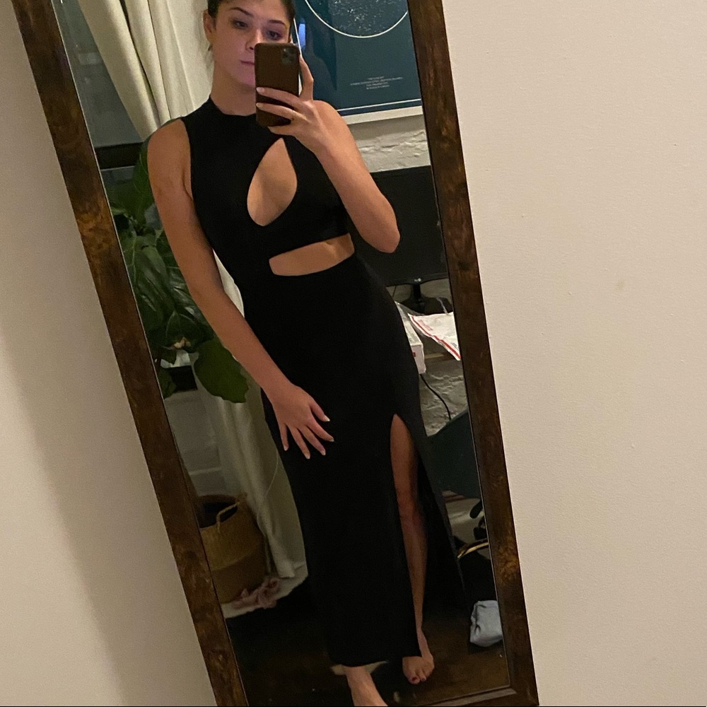James Bond Black Slit Dress, Never worn out